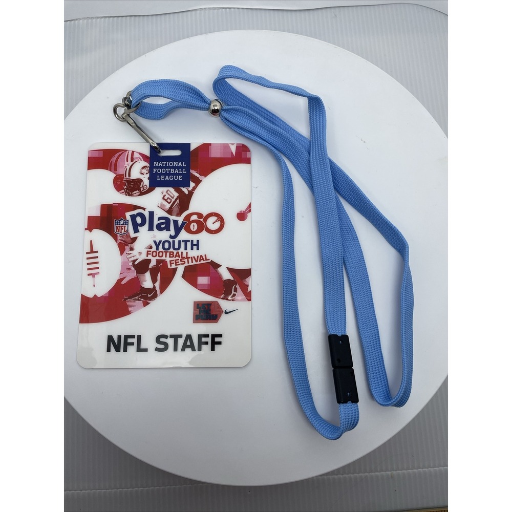 Official NFL STAFF Badge And Lanyard Play 60 Youth Football Festival